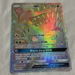 Virizion GX 217/214 SM-Lost Thunder Secret Rare Holo Pokemon Card 170 HP - Image 1