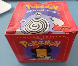 1999 Burger King Pokemon Poliwhirl 23K Gold Card Poke Ball w/ Box Complete #61 - Image 2
