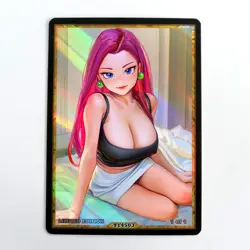 JESSIE Waifu Anime Card LIMITED 1/1 Custom TCG Holo Goddess Story ACG T14503 - Image 1