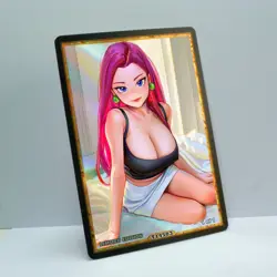 JESSIE Waifu Anime Card LIMITED 1/1 Custom TCG Holo Goddess Story ACG T14503 - Image 2