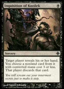 Inquisition of Kozilek Rise of the Eldrazi MTG Magic the Gathering card - Image 1