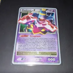 Pokemon Dusknoir LV.X Ultra Rare Holo 140 HP Stormfront 96/100 Level Up TCG Card - Image 1
