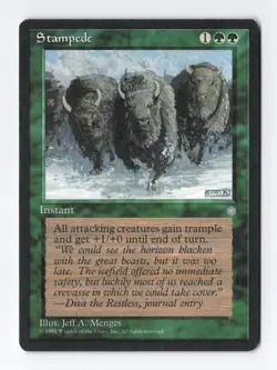 Stampede Ice Age MTG Vintage Magic the Gathering Card LP/NM - Image 1