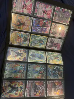 Bandai Dragon Ball Super Foil Battle & Leader Card Lot Binder Goku Vegeta - Image 5
