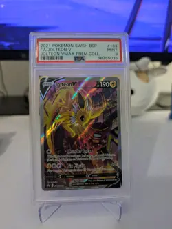 Jolteon V SWSH183 SWSH: Sword & Shield Promo Card Holo - PSA 9 Mint - Image 1