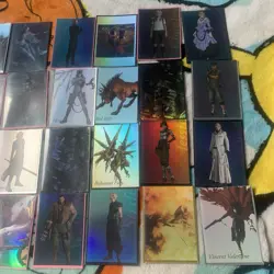 Final Fantasy VII Holo Foil Shiny Bundle Lot Anniversary Cards - Image 3