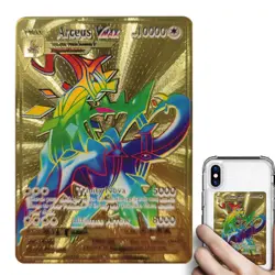 Arceus VMAX Pokemon Metal Game Cards Collectible Trading Single Cartoon Cards - Image 4
