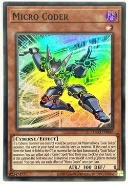 TOCH-EN042 Micro Coder - Super Rare 1st Edition Near Mint YuGiOh Card - Image 1