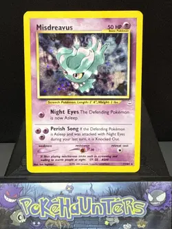 Pokemon Card Misdreavus 11/64 Holo Rare Neo Revelation Set Played - Image 1
