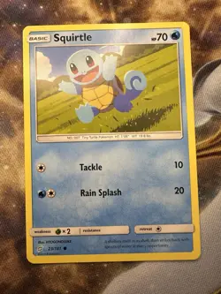 Squirtle 23/181 SM - Team Up Pokemon Card LP #2 FREE SHIPPING - Image 1