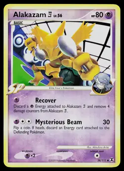 Pokemon Card - Alakazam E4 Rising Rivals 38/111 Uncommon - Image 1