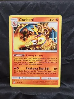 Pokemon TCG Charizard 14/181 Sm-Team Up Regular Card - Image 1