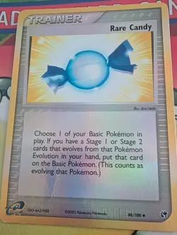 Rare Candy 88/100 Pokemon EX Sandstorm Reverse Holo Uncommon Trainer NM Card - Image 1