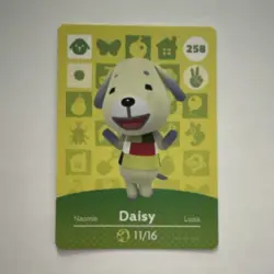 Animal Crossing Daisy Amiibo Card 258 Nintendo Trading Card Game Collectible - Image 1