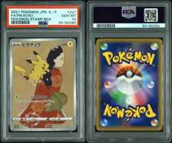 PSA 10 Pikachu 227/S-P Stamp Box Promo 2021 GEM MT Japanese Pokemon Card - Image 3
