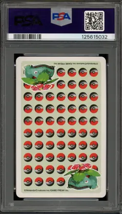 Pokemon Ivysaur Queen of Spades Stadium Green Playing Cards PSA 10 Gem Mint - Image 2