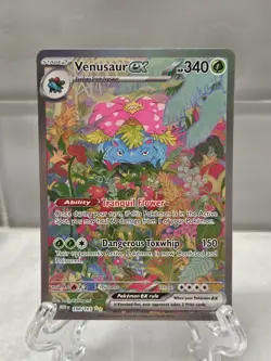 Pokemon 151 Venusaur EX Holo Ultra Rare TCG Card Scarlet & Violet 198/165 -NM-M - Image 1