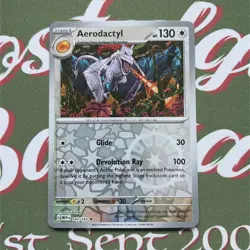 Pokemon TCG Scarlet & Violet 151 Aerodactyl Reverse Holo Card 142/165 Pack Fresh - Image 2