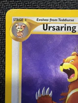 Pokemon TCG Ursaring Neo Discovery 34/75 Rare 2001 WOTC Vintage MP Card - Image 2