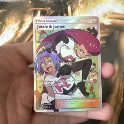 Jessie & James Full Art Holo Card 68/68 Hidden Fates Series NM - Image 1