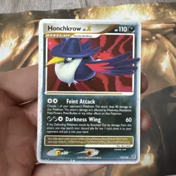 Honchkrow Lv. X 132/132 Ultra Rare Secret Wonders Holo Pokemon Card - Image 1