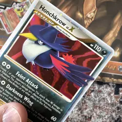 Honchkrow Lv. X 132/132 Ultra Rare Secret Wonders Holo Pokemon Card - Image 2