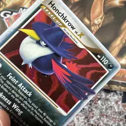 Honchkrow Lv. X 132/132 Ultra Rare Secret Wonders Holo Pokemon Card - Image 3