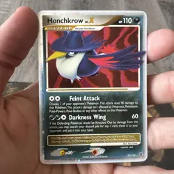 Honchkrow Lv. X 132/132 Ultra Rare Secret Wonders Holo Pokemon Card - Image 4