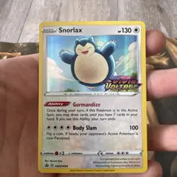 Pokemon Snorlax SWSH068 Holo Stamped Vivid Voltage Sword & Shield Promo Card Nm - Image 1