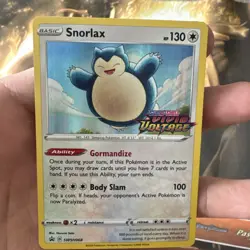 Pokemon Snorlax SWSH068 Holo Stamped Vivid Voltage Sword & Shield Promo Card Nm - Image 2