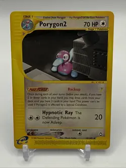 Porygon2 - 28/147 - Pokemon Aquapolis Non-Holo Card - Image 1