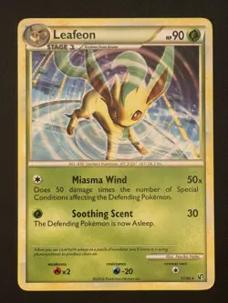 Pokemon Card - Leafeon Undaunted 17/90 Rare - Image 1