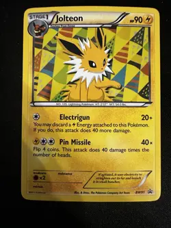Jolteon BW91 Holo Rare Black and White Promo Pokemon TCG Card - Image 1
