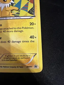 Jolteon BW91 Holo Rare Black and White Promo Pokemon TCG Card - Image 5