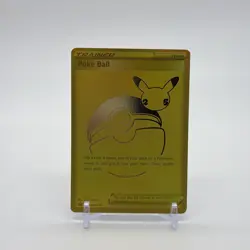 Pokemon Poke Ball SWSH146 Gold Celebrations Card Anniversary Edition NM - Image 1