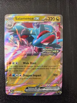 Salamence EX 114/159 Journey Together Stamped Promo Holo Pokemon Card - NM - Image 1