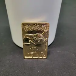 1999 Burger King 23k Gold-Plated Pikachu trading card - Image 1