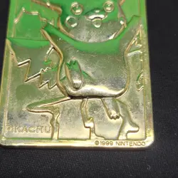 1999 Burger King 23k Gold-Plated Pikachu trading card - Image 2