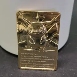 1999 Burger King 23k Gold-Plated Pikachu trading card - Image 5