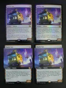 Turtle Van (2 Foil & 2 Extended Art) Rare MTG Ninja Turtles - Image 1