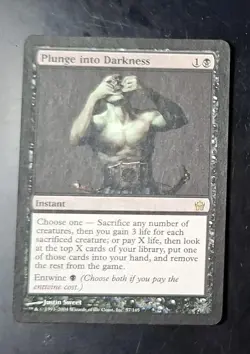 Plunge into Darkness ~ Fifth Dawn [ Excellent+ ] [ Magic MTG ] - Image 1