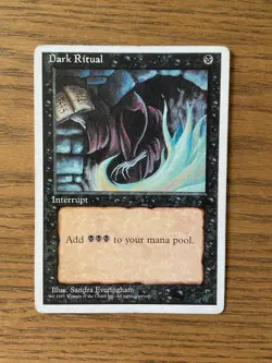 Dark Ritual MTG Alternate Alt 4th Edition - Image 1