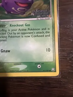 Reverse Holo Stamped Koffing Pokemon Card Ex Team Rocket Returns 61/109 - Image 4