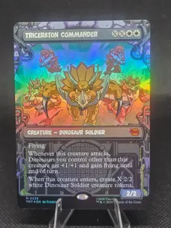 Triceraton Commander M 0226 SHOWCASE FOIL TMNT Teenage Mutant Ninja Turtles MTG - Image 1