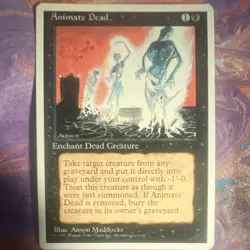 Wizards of the Coast Animate Dead 4th Edition Enchantment English Maddocks - Image 1