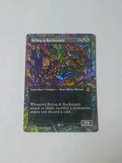 Bebop & Rocksteady (Borderless) Teenage Mutant Ninja Turtles Regular MTG 204 NM - Image 1