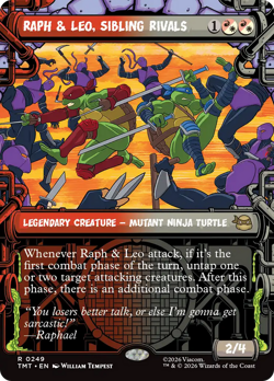 Raph & Leo, Sibling Rivals (REGULAR) x1 - MTG TMT #249 - Image 1
