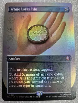 White Lotus Tile Borderless FOIL | Magic the Gathering MTG | Avatar | NM - Image 1