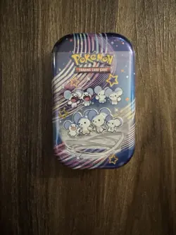 Pokemon TCG - Paldean Fates Mini Tin - Maushold - NEW Factory Sealed - Image 1