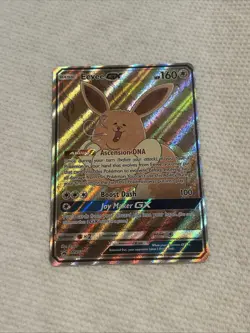 Pokemon TCG Eevee GX SM233 Full Art Promo Black Star Ultra Rare Holo NM - Image 1